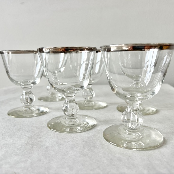 Vintage Mid-Century 1950s Libbey Glass Barware 3003-15 Champagne Set of 6 - Picture 1 of 7